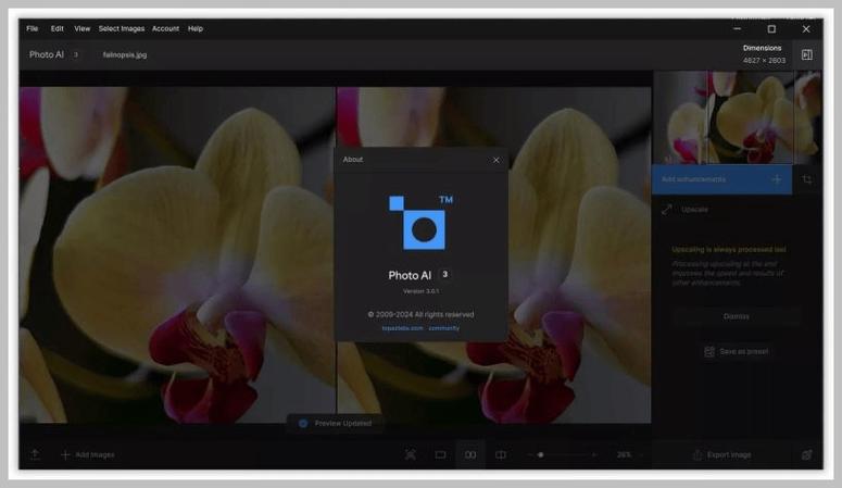 中文汉化Topaz Photo AI 3.6.2智能图像降噪放大与修复工具,官方下载! 中文汉化Topaz Photo AI 3.6.2智能图像降噪放大与修复工具,官方下载! - 腿腿教学网