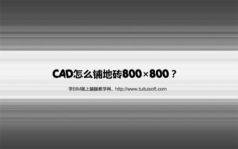 CAD怎么铺地砖800×800? 腿腿教学网-CAD怎么铺地砖800×800?