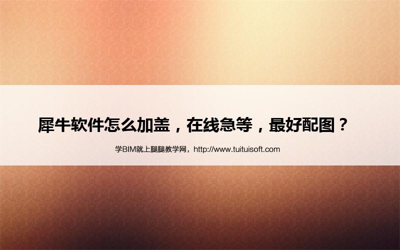 犀牛软件怎么加盖,在线急等,最好配图? 腿腿教学网-犀牛软件怎么加盖,在线急等,最好配图?