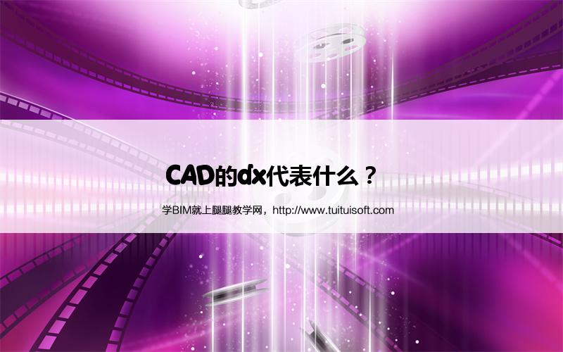 CAD的dx代表什么? 腿腿教学网-CAD的dx代表什么?